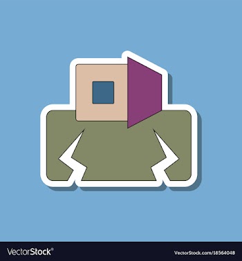 Paper sticker on stylish background disaster vector image