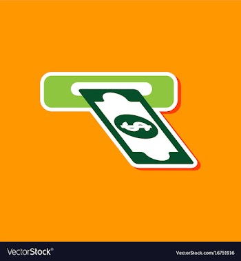 Paper sticker on stylish background dollar money vector image