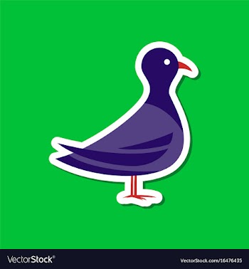 Paper sticker on stylish background dove vector image