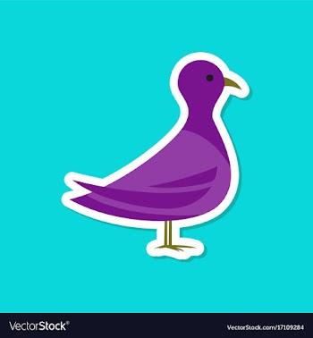 Paper sticker on stylish background dove vector image