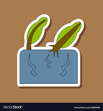Paper sticker on stylish background earthquake vector image