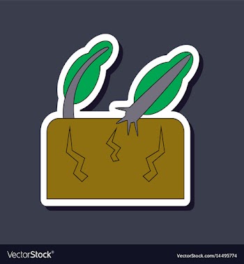 Paper sticker on stylish background earthquake vector image