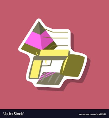 Paper sticker on stylish background economic vector image