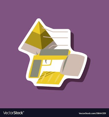 Paper sticker on stylish background economic vector image