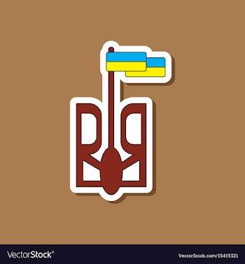 Paper sticker on stylish background emblem of vector image