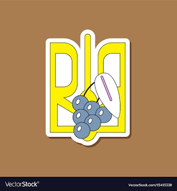 Paper sticker on stylish background emblem of vector image
