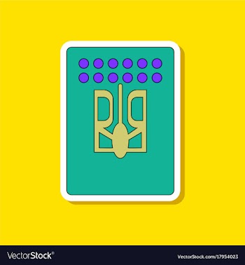 Paper sticker on stylish background emblem of vector image
