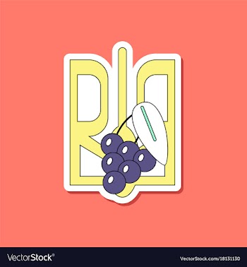 Paper sticker on stylish background emblem of vector image