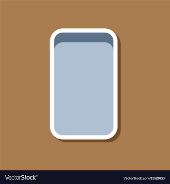 Paper sticker on stylish background eraser vector image