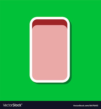 Paper sticker on stylish background eraser vector image