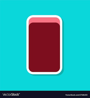 Paper sticker on stylish background eraser vector image