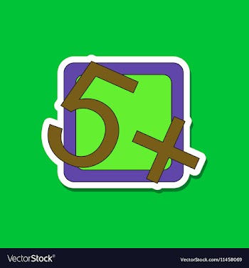 Paper sticker on stylish background exam score vector image