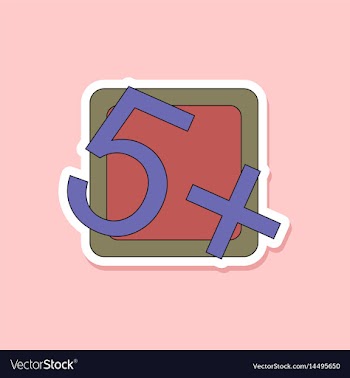Paper sticker on stylish background exam score vector image