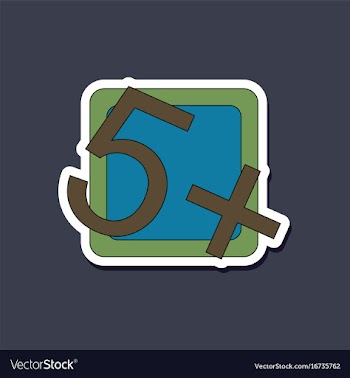 Paper sticker on stylish background exam score vector image