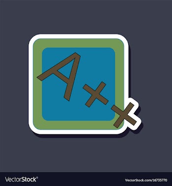 Paper sticker on stylish background exam score vector image