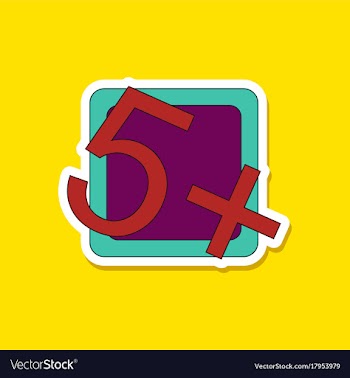 Paper sticker on stylish background exam score vector image