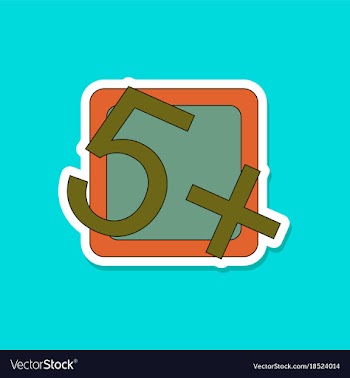 Paper sticker on stylish background exam score vector image