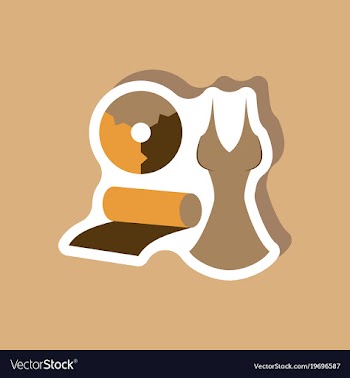 Paper sticker on stylish background fabric diagram vector image