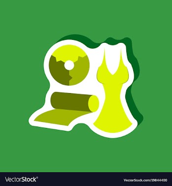 Paper sticker on stylish background fabric diagram vector image
