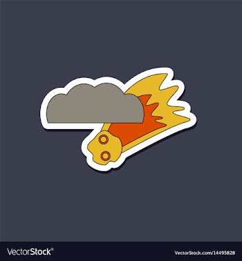 Paper sticker on stylish background falling vector image