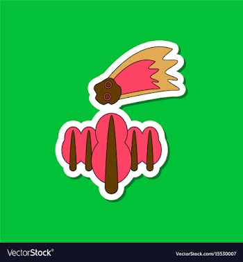 Paper sticker on stylish background falling vector image