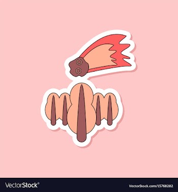Paper sticker on stylish background falling vector image