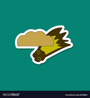 Paper sticker on stylish background falling vector image