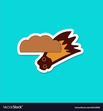 Paper sticker on stylish background falling vector image