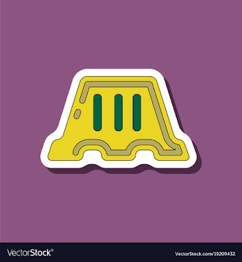 Paper sticker on stylish background fence vector image