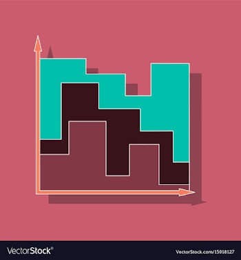 Paper sticker on stylish background financial vector image