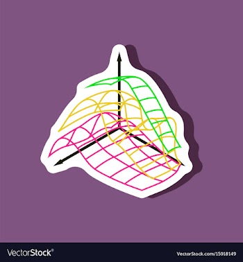 Paper sticker on stylish background financial vector image