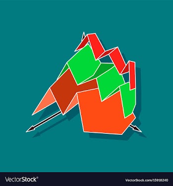 Paper sticker on stylish background financial vector image