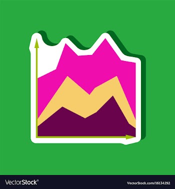 Paper sticker on stylish background financial vector image