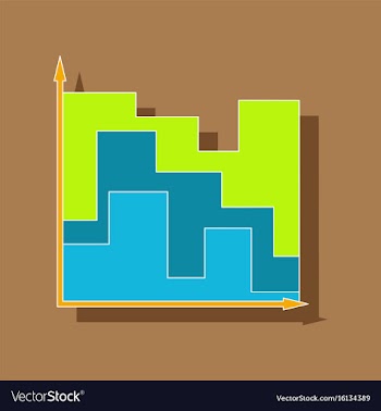 Paper sticker on stylish background financial vector image