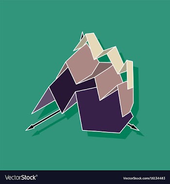 Paper sticker on stylish background financial vector image