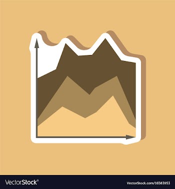 Paper sticker on stylish background financial vector image
