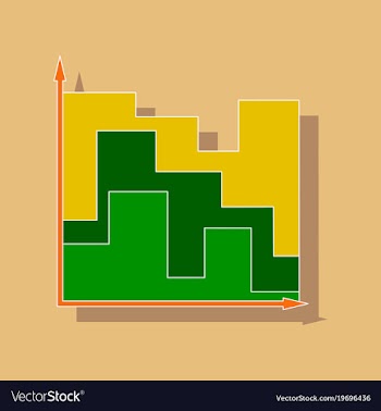 Paper sticker on stylish background financial vector image