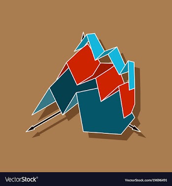 Paper sticker on stylish background financial vector image
