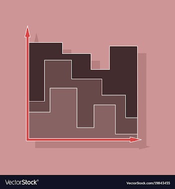 Paper sticker on stylish background financial vector image