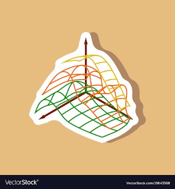 Paper sticker on stylish background financial vector image