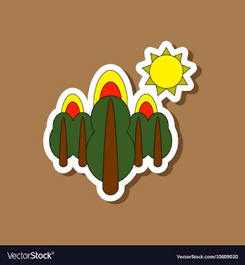 Paper sticker on stylish background fire in the vector image