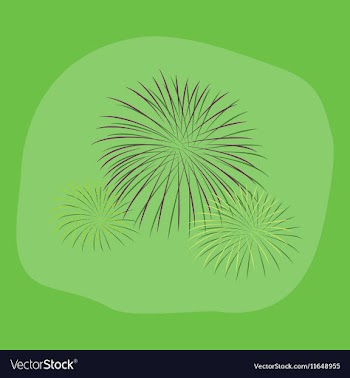 Paper sticker on stylish background firework vector image