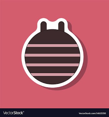 Paper sticker on stylish background fitball vector image