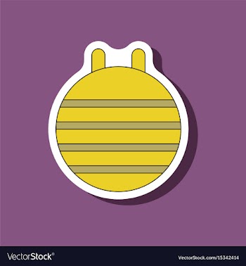 Paper sticker on stylish background fitball vector image