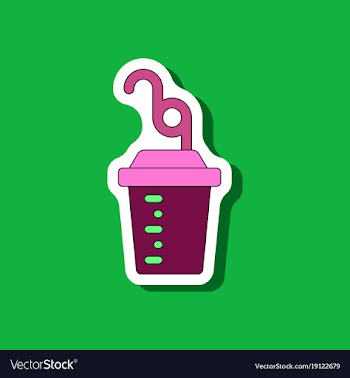 Paper sticker on stylish background fitness vector image