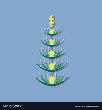 Paper sticker on stylish background flower vector image