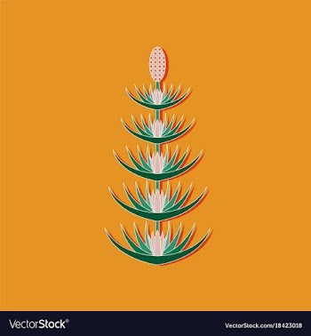 Paper sticker on stylish background flower vector image