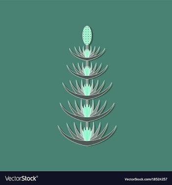 Paper sticker on stylish background flower vector image