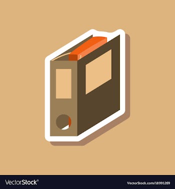 Paper sticker on stylish background folder for vector image