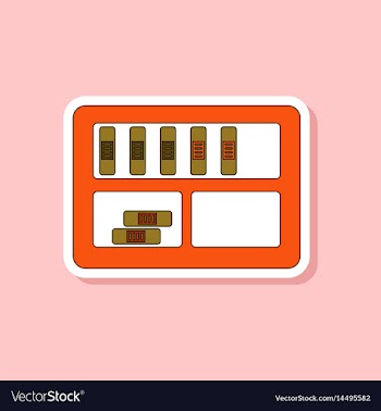Paper sticker on stylish background folder shelf vector image